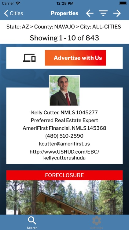 USHUD Foreclosure Home Search