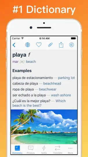 Capture d'écran de Spanish Translator + © sur iPhone 1