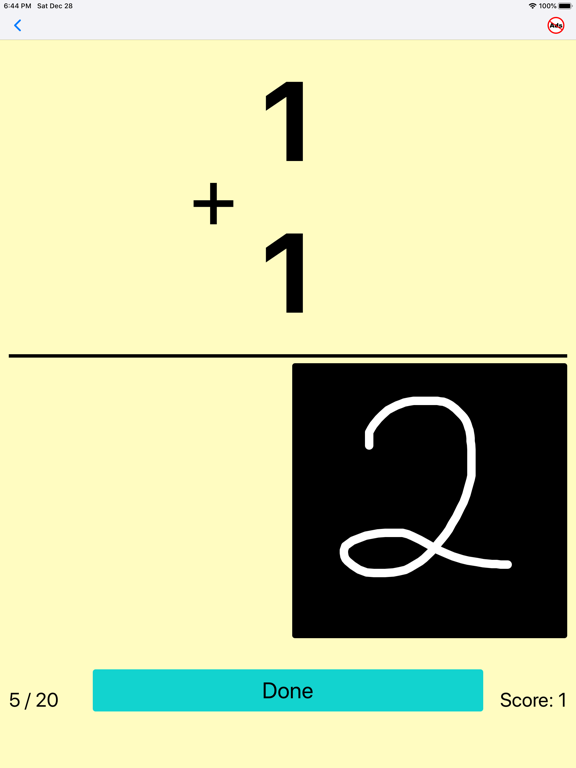 Number writing practice math 1 iPad screenshot 3 - Education app