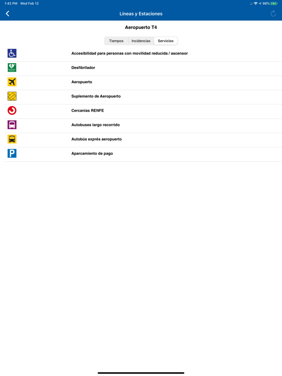Metro de Madrid Oficial iPad screenshot 3