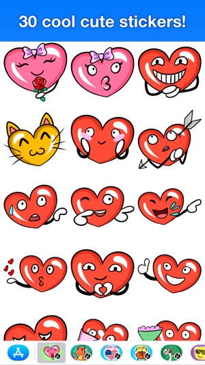 Hearts - Cute stickers(圖2)-速報App