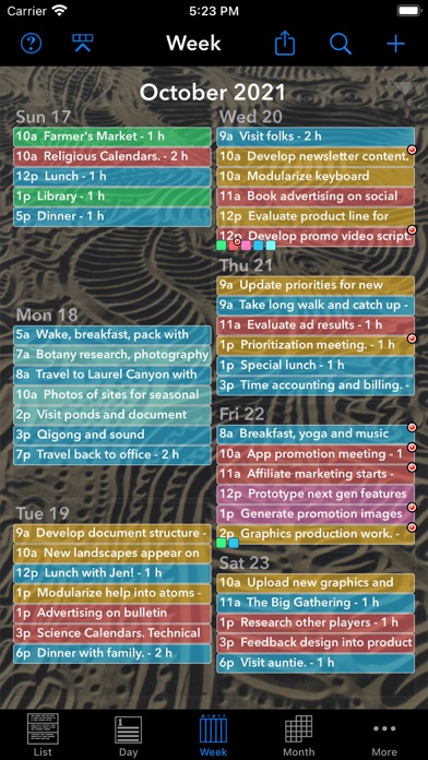 Perspectiva: Calendars, Charts Screenshot