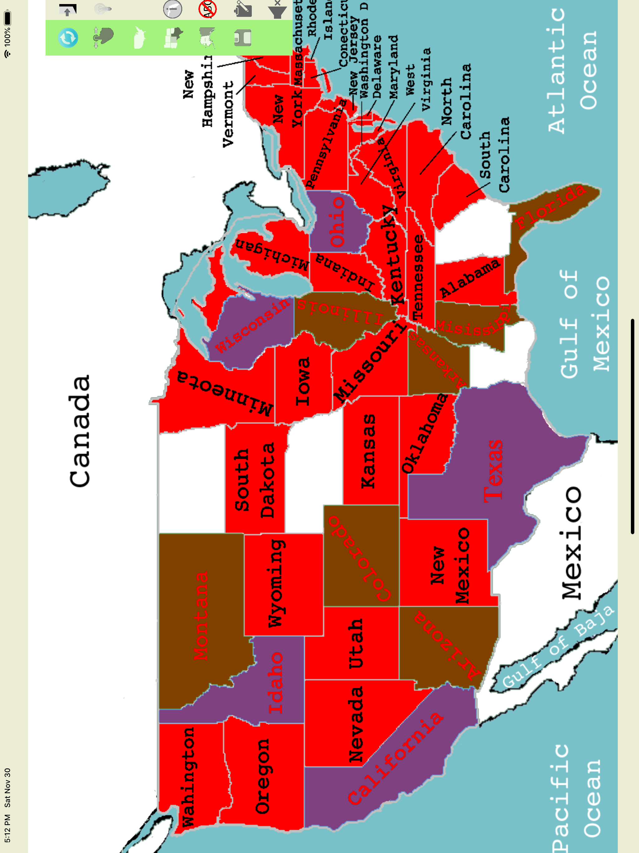 Geography of USA Study & Quiz