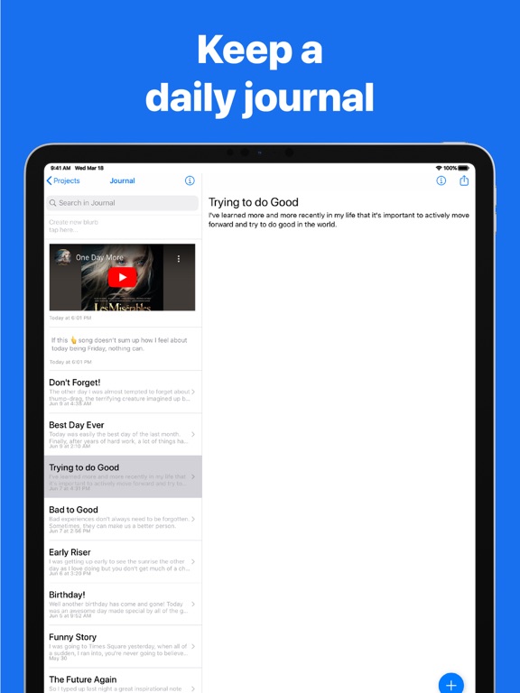 notetaking database | mitynote iPad screenshot 5 - Productivity app