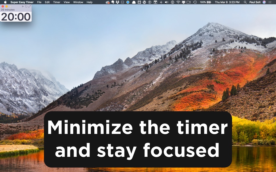 #2. Super Easy Timer (macOS) 由: Paul Solt