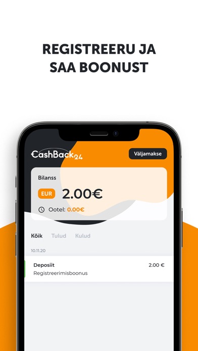 CashBack24 - cashback service Screenshot