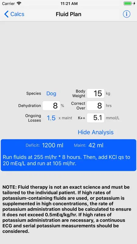 VetPDA Calcs screenshot 5 of 5