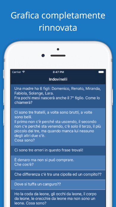 Screenshot #1 pour Indovinelli e rompicapo
