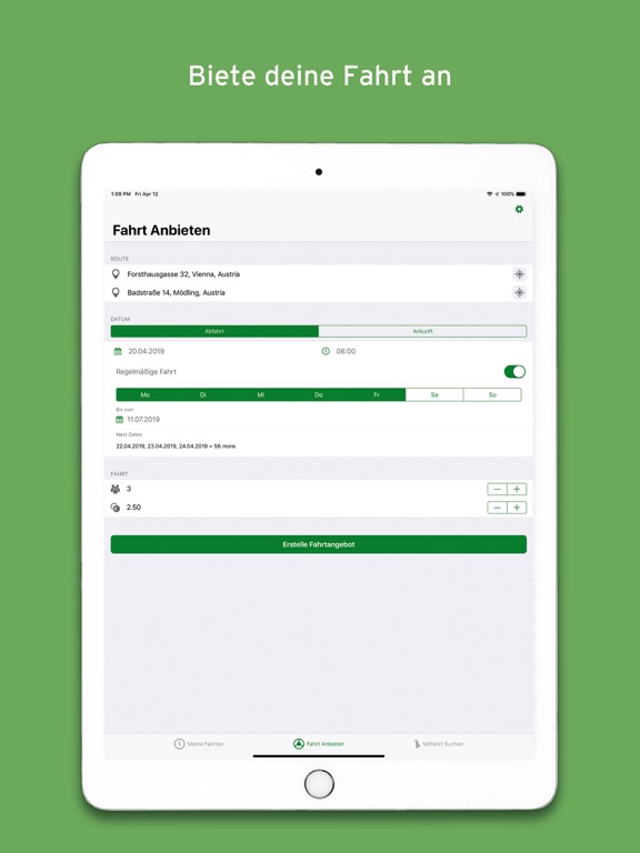Screenshot #5 pour Greendrive Mitfahrgelegenheit
