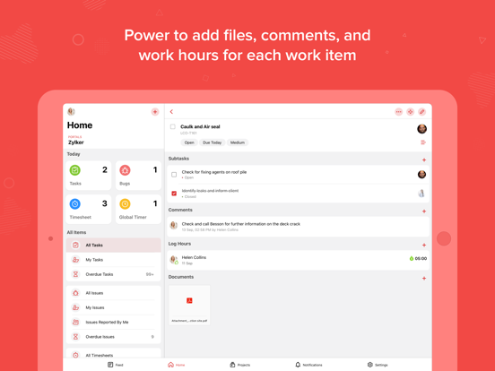 Zoho Projects Work Management iPad screenshot 7 - Business app