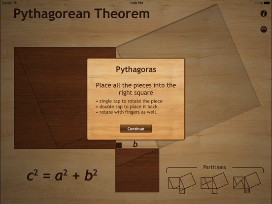 Pythagoras HD iPad screenshot