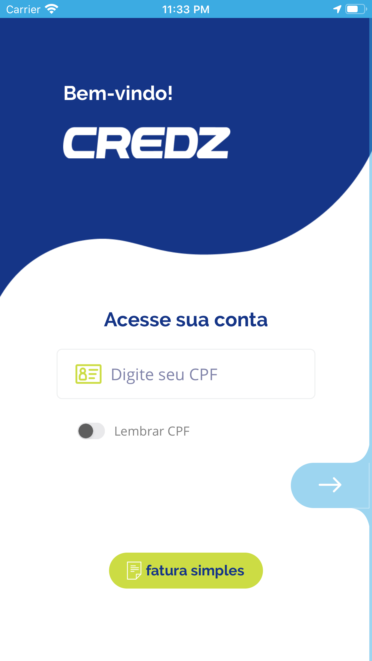 Credz – cartão, conta e Pix