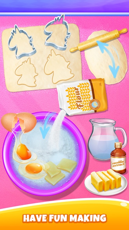 Sweet Unicorn Rainbow Cookies