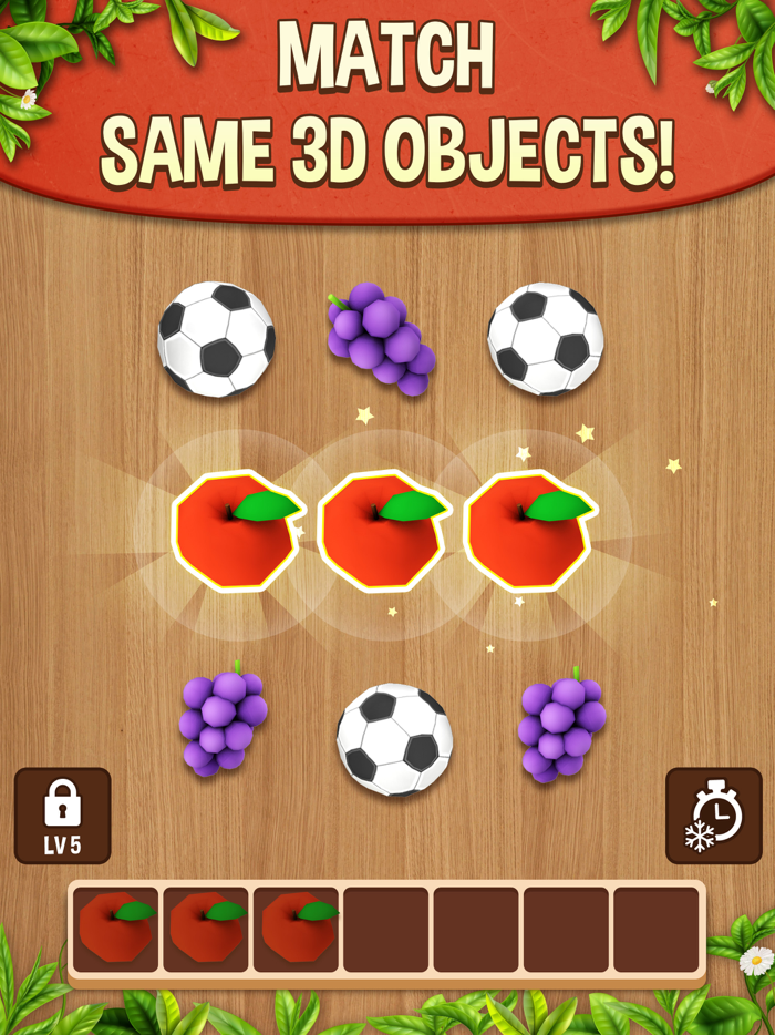 Match Triple 3D Untimed No Ads