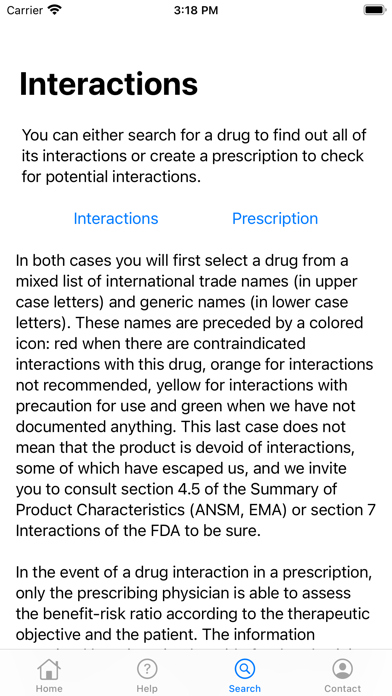 Screenshot #1 pour Drug Interactions