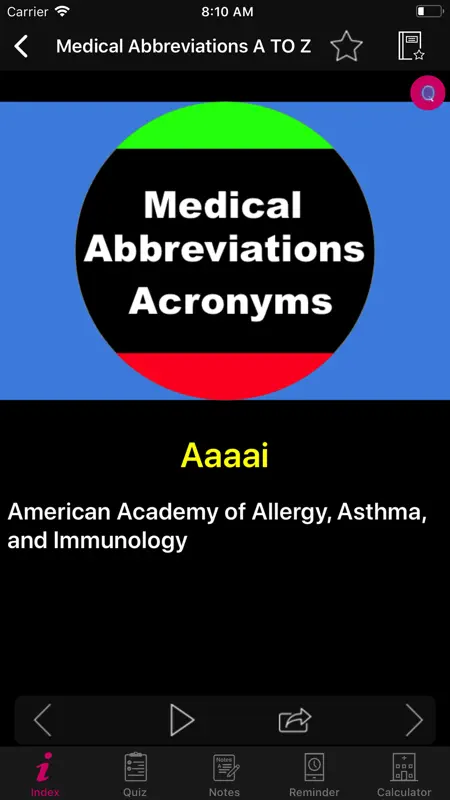 Medical Abbreviations Acronyms screenshot 6 of 10