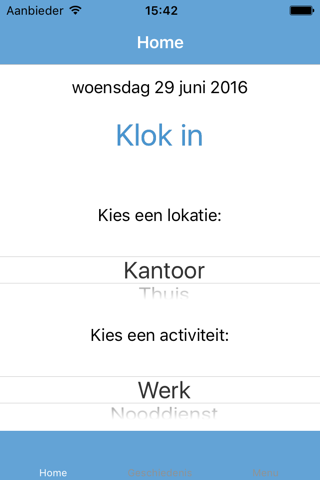 Werkdagen Tijd App screenshot 2