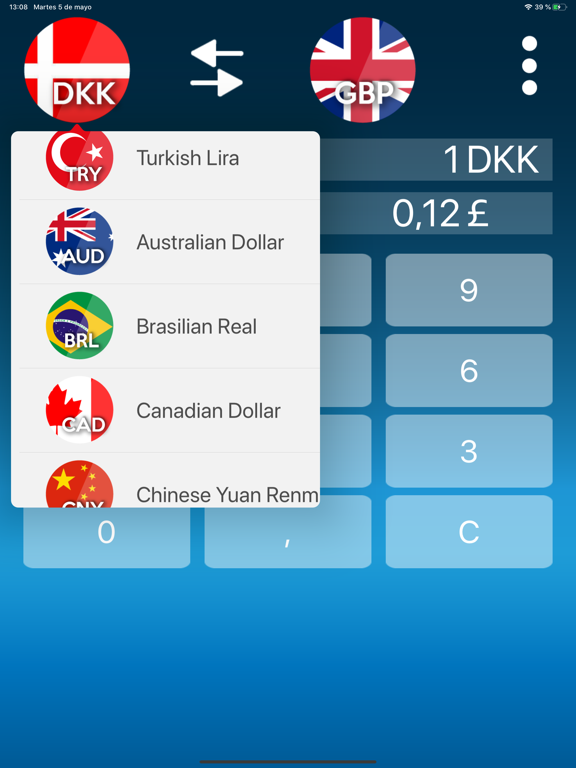 Currency Converter Premium iPad screenshot