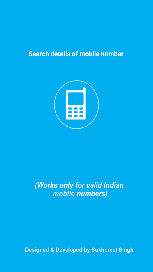 #1. Mobile Number Details (iOS) Podle: Sukhpreet Singh