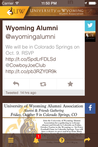 Wyoming Alumni Association screenshot 4