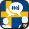 Speak Swedish app with more than 2000 words in 55 categories like Food, Clothes, Numbers, Travel, Emergency, Health etc