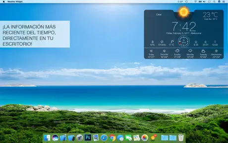 Widget del Tiempo Escritorio