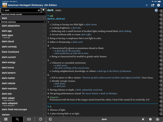 American Heritage Dictionary 5 iPad screenshot 8 - Reference app