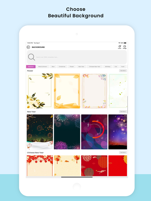 Flyer Creator Poster Maker Art iPad screenshot 5 - Graphics & Design app