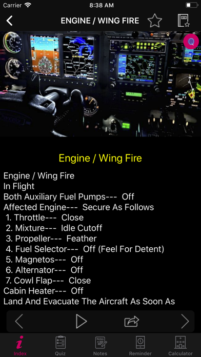 Screenshot #2 pour Pilot Training 310 Checklists