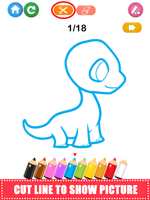 Learn How To Draw Animals Line iPad screenshot 3 - Education app
