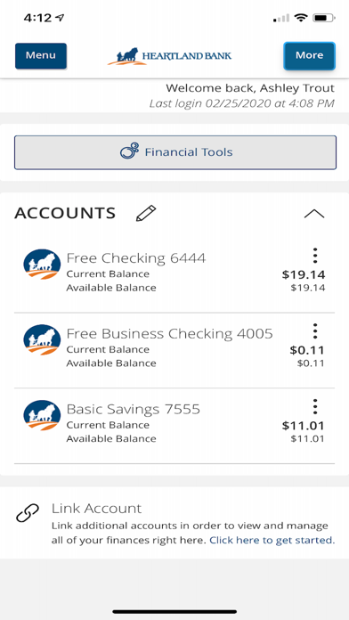 Heartland Bank Ohio Mobile Screenshot