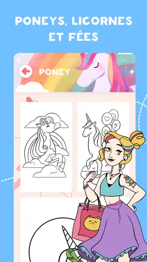 Capture d'écran de Jeux De Coloriage Pour Filles؜ sur iPhone 6
