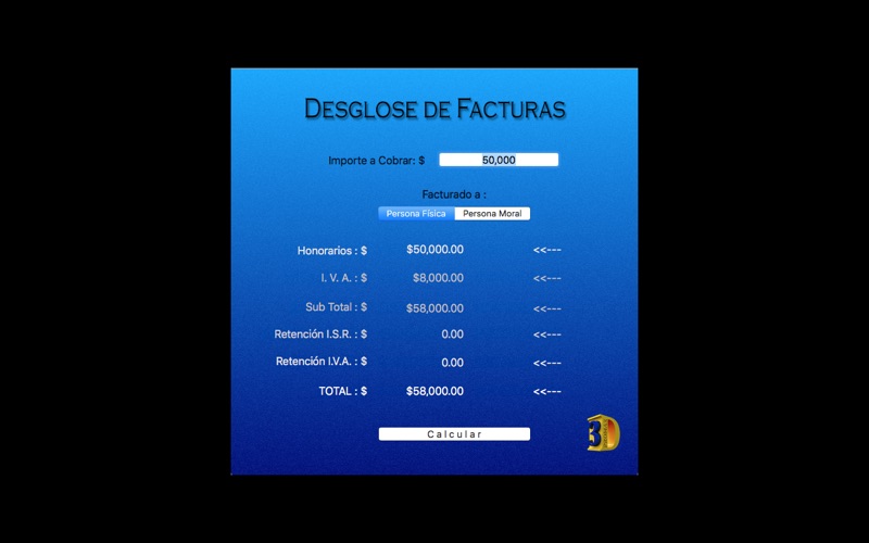 DesgloFactu app screenshot 2