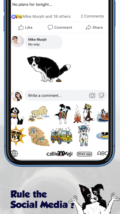 CollieMoji - Original Stickers Screenshot