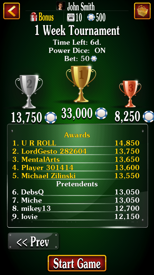 #3. Farkle Craps: Dice Game Online (iOS) Podle: Cessabit Games LLC