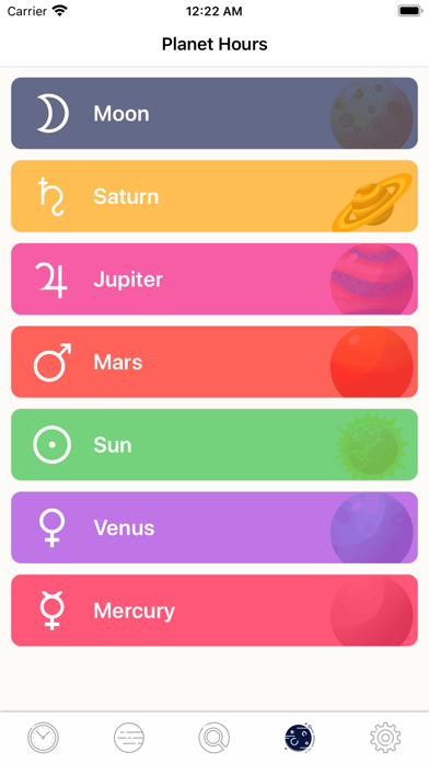 Planetary Hours screenshot1