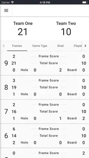 cornhole score tracker iphone screenshot 2