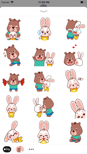 Bear and Bunny Stickers(圖1)-速報App