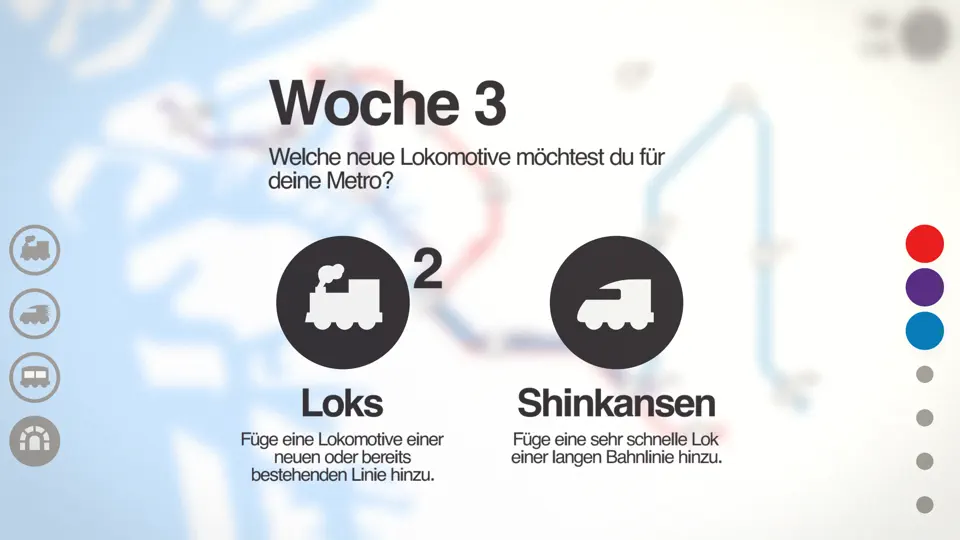Screenshot von Mini Metro+ auf dem iPhone 4