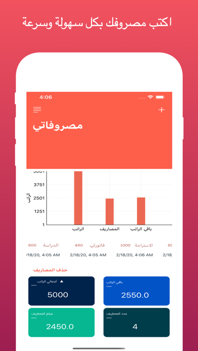 مصروفاتي iPhone screenshot 4 - Business app
