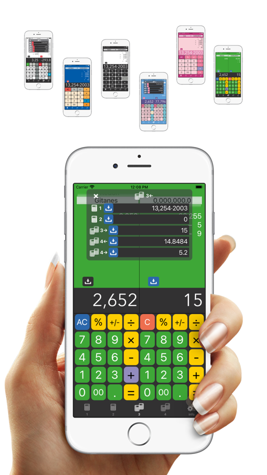 #10. Calculator L + Twin Plus App # (iOS) Podle: Satomi Uchida