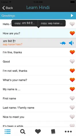 Game screenshot Learn Hindi - Phrasebook mod apk
