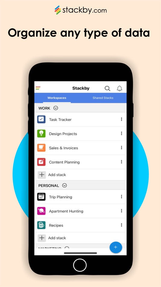 #1. Stackby (iOS) 由: Relytree Technologies Pvt. Ltd