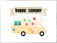 Happy Camper Stickers