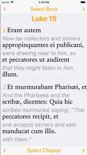 Latin-English Bible iPhone Screenshot 3