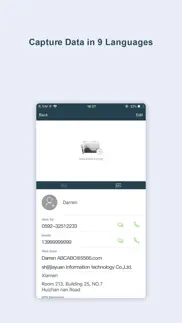 business card scanner-sam pro iphone screenshot 2