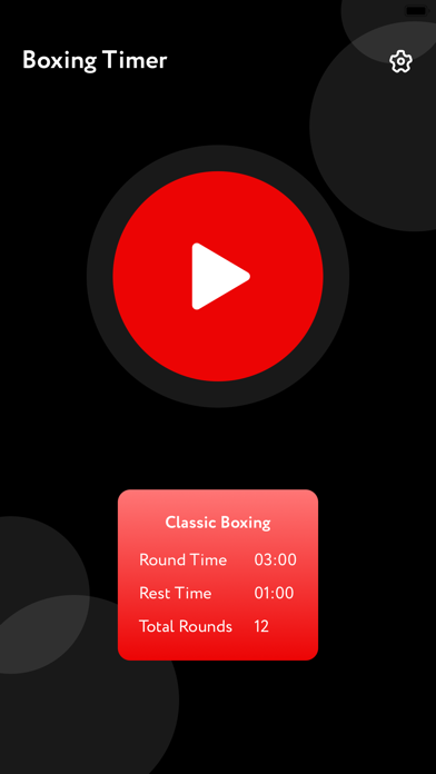 Boxing Timer Interval Screenshot