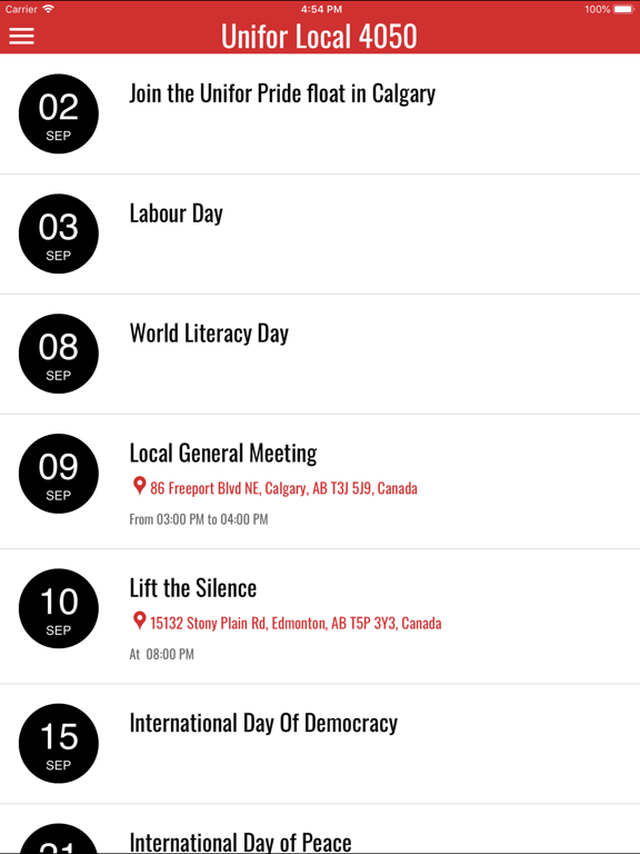 Screenshot #5 pour Unifor Local 4050