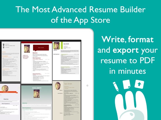Resume Designer Pro iPad app afbeelding 1