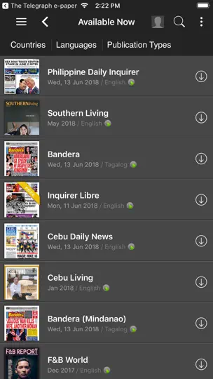 Screenshot von PDI E-Reader auf dem iPhone 2